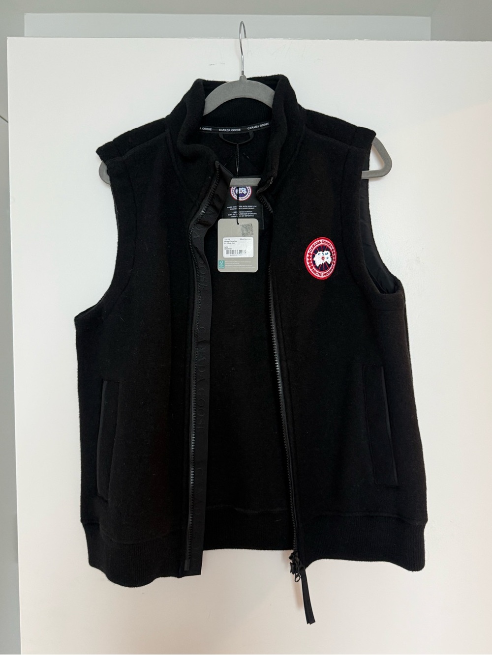Canada Goose Black Mersey Fleece Vest Mens M (*price is firm*)